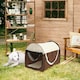 image 7 of PawHut Folding Fabric Soft Pet Crate Dog Cat Travel Carrier Cage Black | One Size