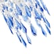 image 5 of Modern Waterfall Design Pendant Shade with Clear-Blue Acrylic Drops and Beads | Blue