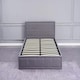 image 1 of Ottoman Stoarge Bed grey small double 4ft fabric and 1 Mattress wooden bedroom
