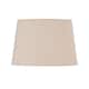 image 3 of Set of 2 Tripod Table Lamps with Natural Cotton Fabric Shades | Chrome | Brown | Large | 2
