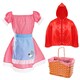 image 1 of Little Red Riding Hood Costume, Dog Toy & Basket Red | L