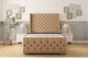 image 1 of Sloomy Luthor Latte Dumfries Bed Frame With 50"  Upholstered Wingback Headboard 3' Single