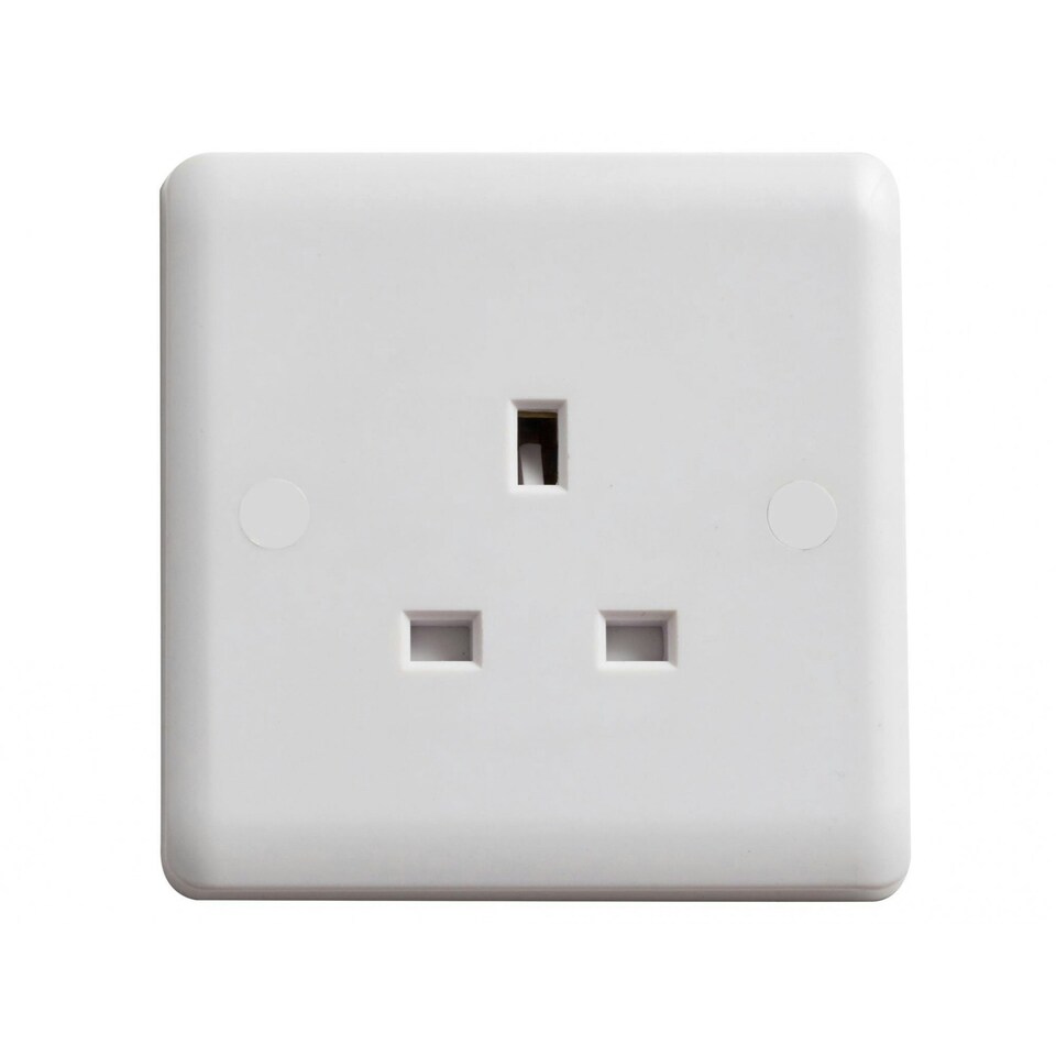Deta Vimark Unswitched Socket - Multi Colour - 1-Gang 13A