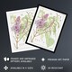 image 2 of Lilac Flower Plant Vintage Floral Wall Art Print Verneuil 18x24"
