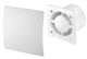 image 2 of 125mm Humidity Sensor Extractor Fan Silver ABS Front Panel ESCUDO Wall Ceiling Ventilation