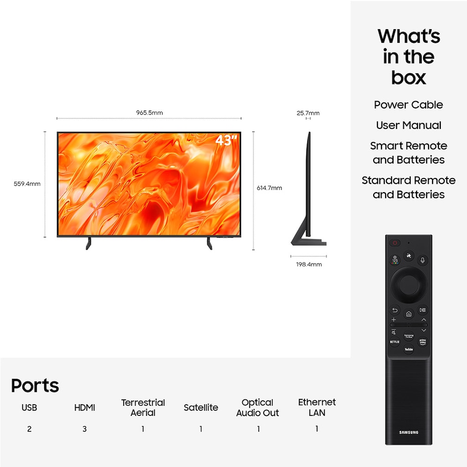 image 1 of Samsung QE50QN73HAUXXU 50inch 4K Neo QLED AI SMART TV Wi-Fi