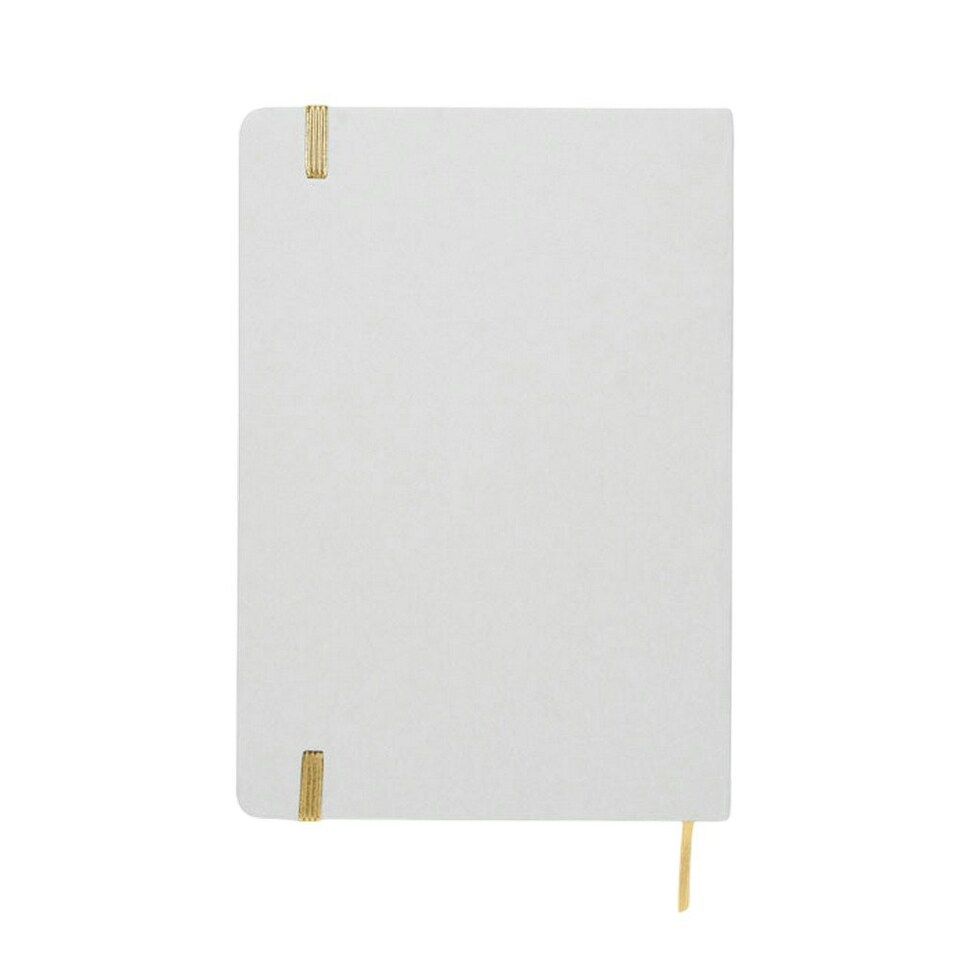 image 1 of MidOcean Route White A5 Notebook - Gold/White - One Size