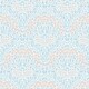 image 2 of Vintage Daisy Wallpaper in Soft Blue and Peach Multi
