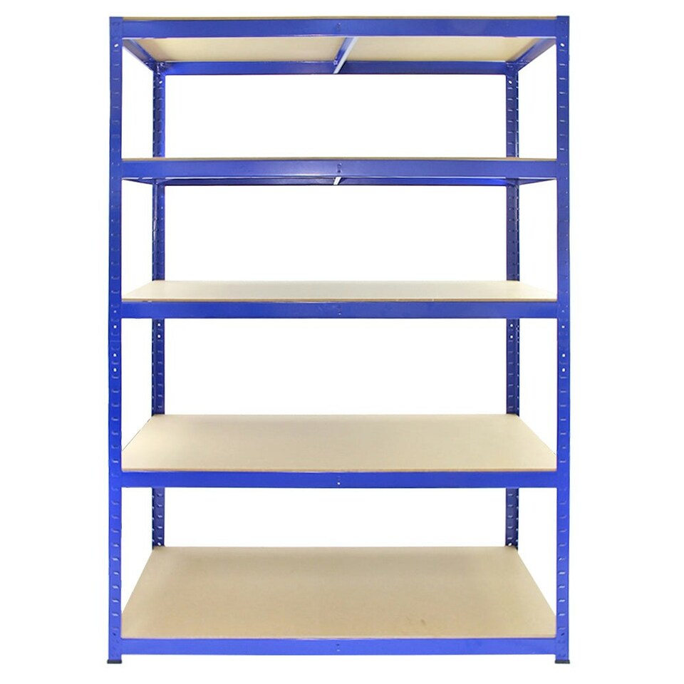 image 1 of Monster Racking T-Rax Strong Storage Shelves, Blue, 120cm W, 60cm D, Set of 10 Blue