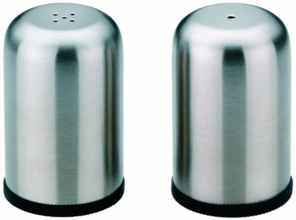 image 1 of Kela 16921 Salt / Pepper Shaker Twin 2-Piece Set Stainless Steel