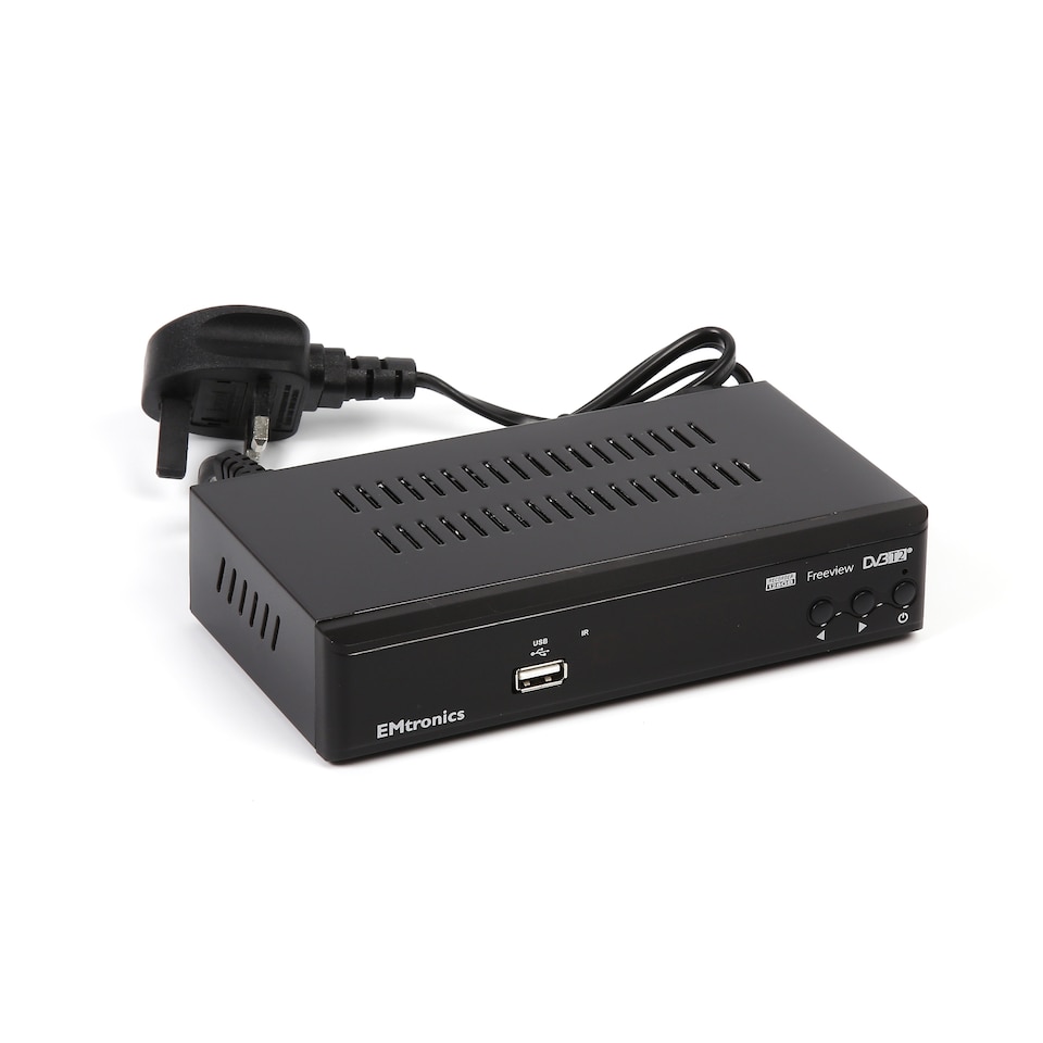 image 1 of EMtronics 128GB Freeview Box Set-Top Digibox Recorder - Black