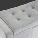 image 2 of Home Republic Luna Velvet Storage Ottoman Bench - 92cm x 40cm Silver