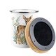 image 4 of Floral Deer Food Waste Caddy - Metal 2L Decorative Kitchen Compost Bin