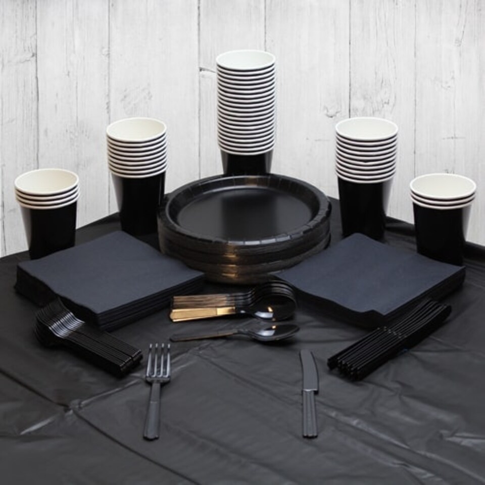 Black 56 Person Party Pack