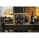 image 4 of KitchenCraft Wine Rack Wood Metal 6 Bottle