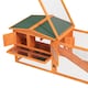 image 8 of PawHut Rabbit Hutch, Bunny Cage with Run & Sliding Tray, Hay Rack, Orange