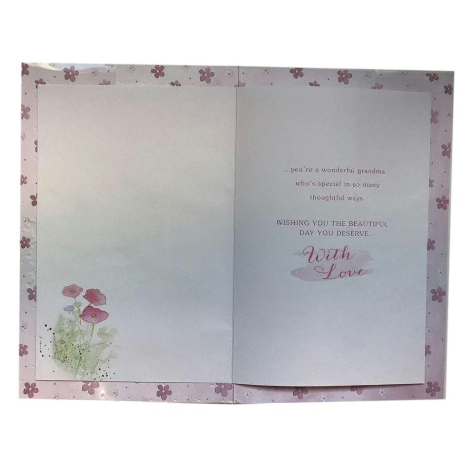 image 1 of Grandma Wellies And Flowers Mother's Day Card