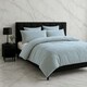 image 1 of Teddy Bear Fleece Soft Cosy Duvet Cover + Pillow Case Set Blue | Duck Egg Blue | Double