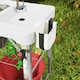 image 8 of Outsunny Folding Fish Cleaning Table Camping Sink Table with Faucet, White | White | White | 108L x 58W x 92H cm