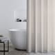 image 1 of Catherine Lansfield Timeless Stripe Shower Curtain | Cream | Natural | One Size