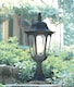 image 2 of Parish 1 Light Outdoor Pedestal Lantern Black IP44, E27