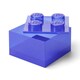 image 4 of LEGO Storage Brick 4 Top Lid Glitter Violet
