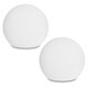 image 4 of ValueLights Set of 2 Toka White Large Outdoor Ball Light Dimmable Rechargeable Battery