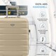 image 4 of Flight Knight Suitcase Set, Large Suitcase, Extra Large Suitcase, Cabin Suitcase 55x40x20cm - 60+ Airlines Approved - EasyJet, Jet2, Ryanair Priority Carry On Cream | Champagne | Large