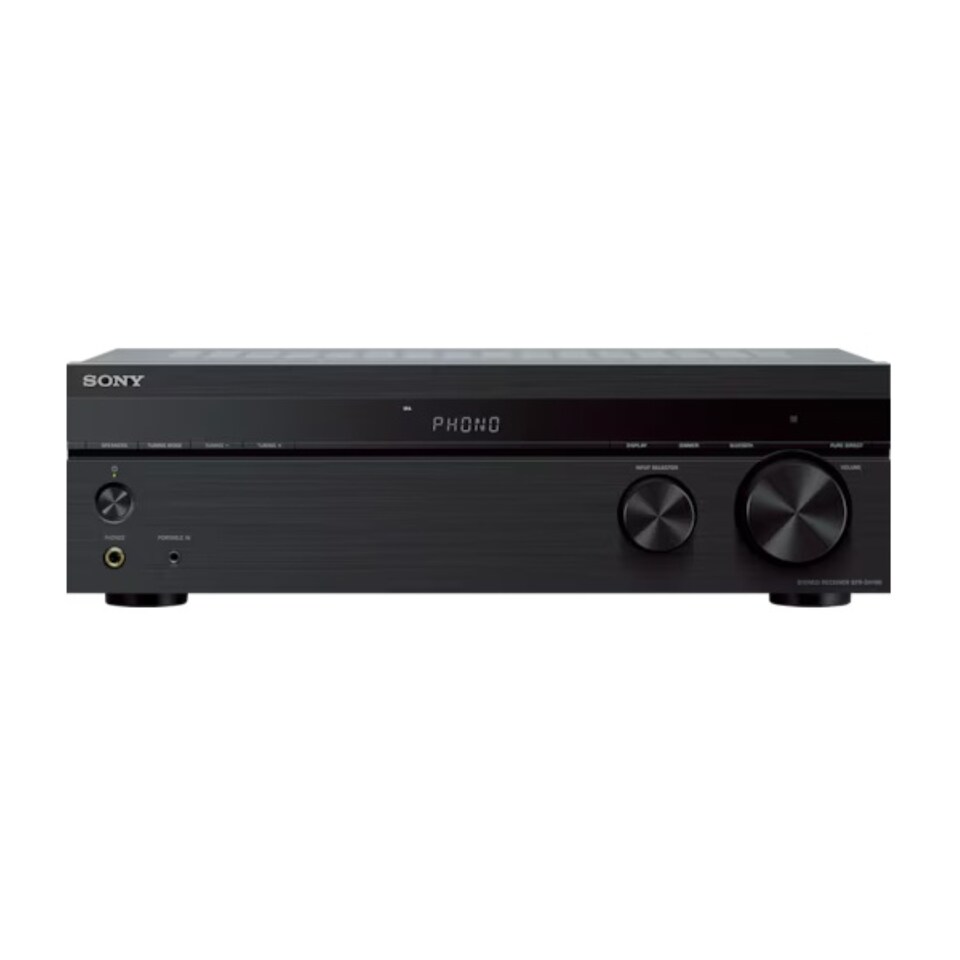 image 1 of Sony STR-DH190 Stereo Receiver Phono Input Bluetooth Connectivity Black