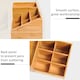 image 5 of HOMCOM Organiser Holder Multi-Function Storage Caddy Drawers Natural Bamboo