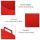 image 5 of SPARES2GO Rectangular Non-Stick Silicone Basket Drawer Liners for Air Fryer (Pack of 2, Red)