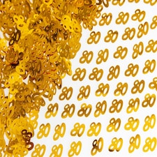 80th Confetti Gold 14g, 4 Packs