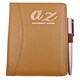 image 1 of Slim Tan Address Book & Pen
