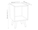 image 4 of Beech 1-Drawer Cube Shelving Unit with Scandinavian Legs | Pink | Dark Pink & White | 1