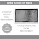 image 3 of Rubber Door Mat - 0.6m x 0.4m - Non-Trip Ramp Edge - Heavy Duty - Non Slip - Wheelchair & Pushchair Friendly