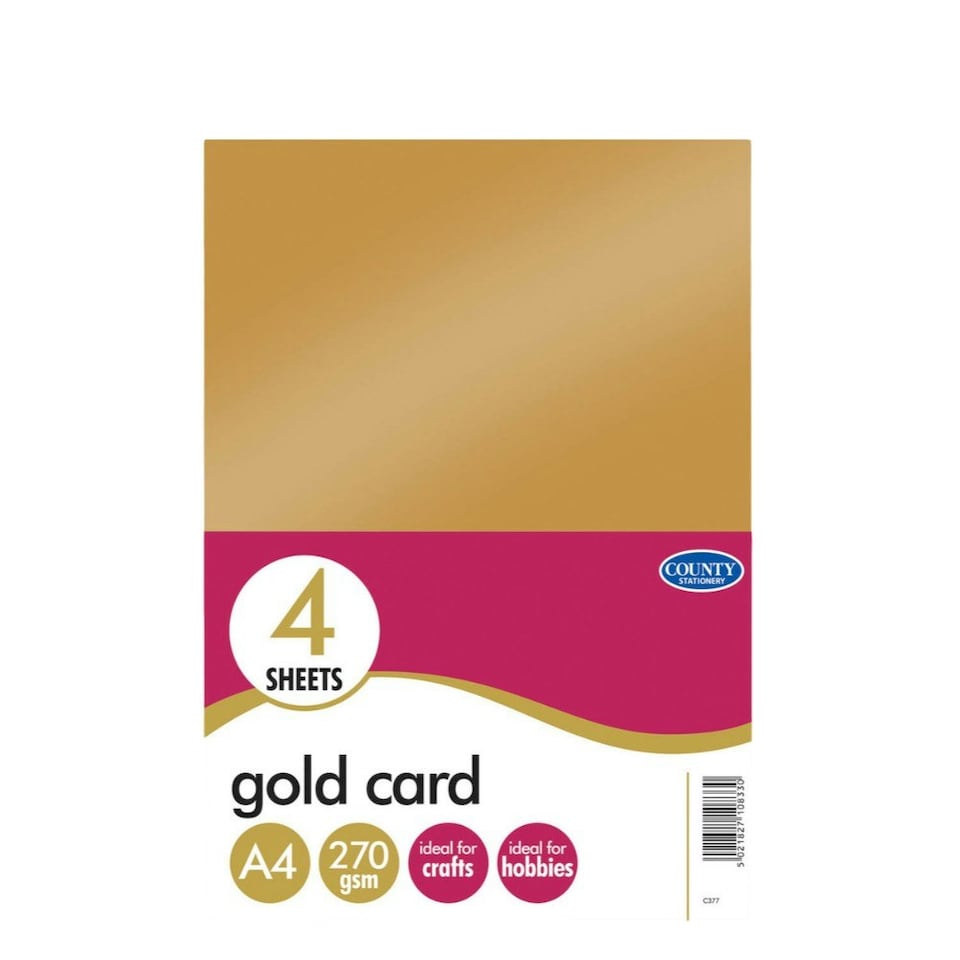 image 1 of 4 A4 Gold Card 270gsm