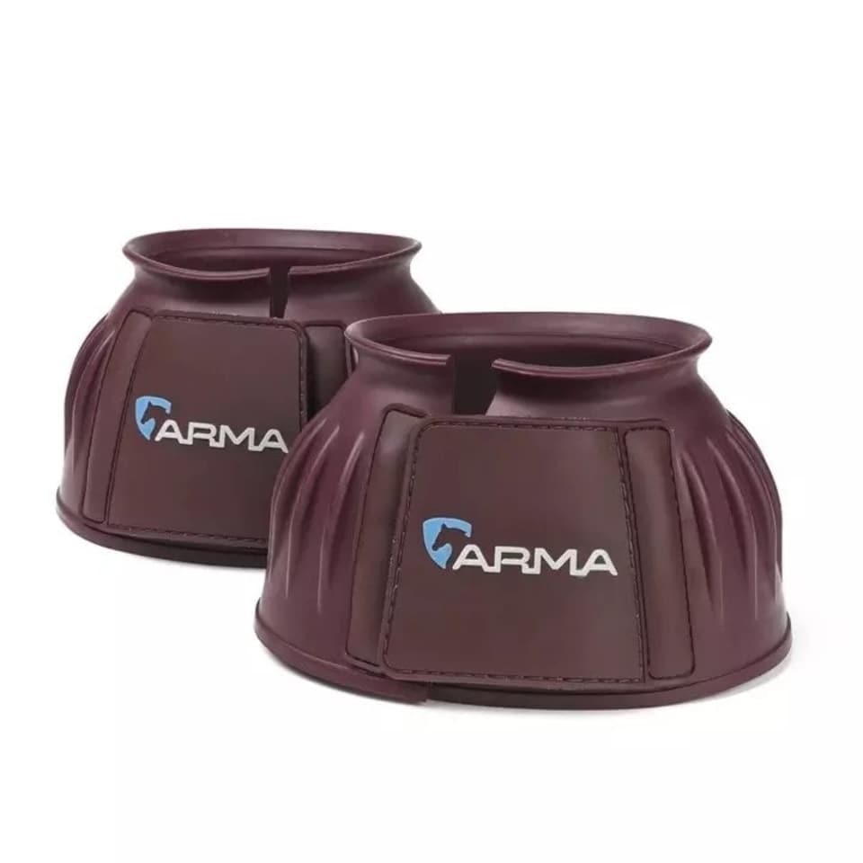 ARMA Touch Close Horse Overreach Boots - Black Cherry - Full