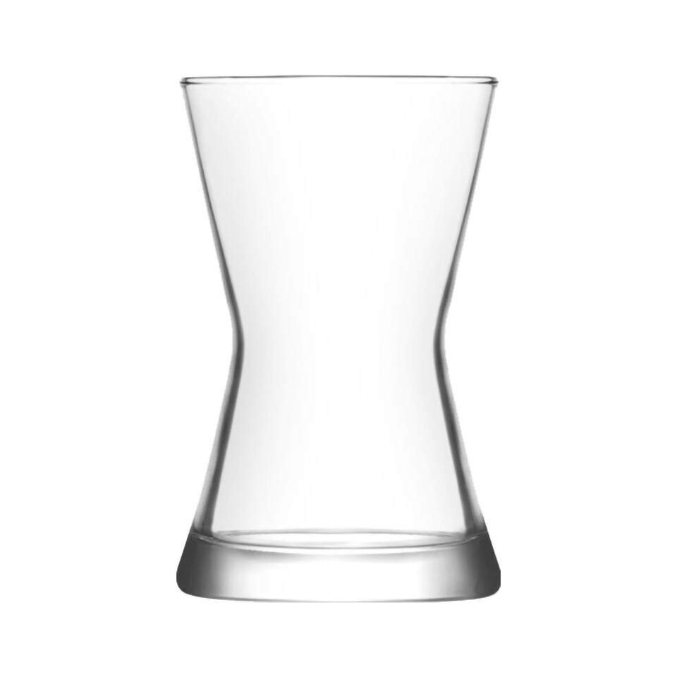 image 1 of LAV Derin Turkish Tea Glasses - 140ml - Clear - Pack of 6