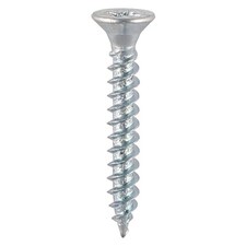 Timco - Twin-Thread Woodscrews - PZ - Double Countersunk - Zinc (Size 6 x 1 - 500 Pieces)