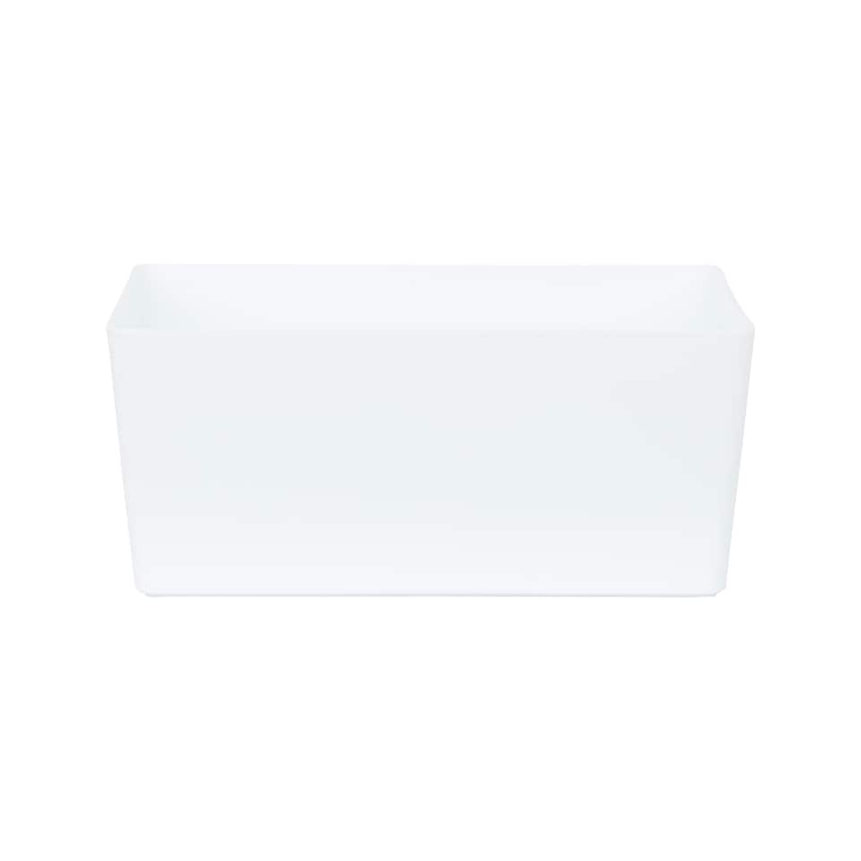 image 1 of Wham Studio 5 x 11.5L Rectangular Plastic Storage Baskets Ice White White