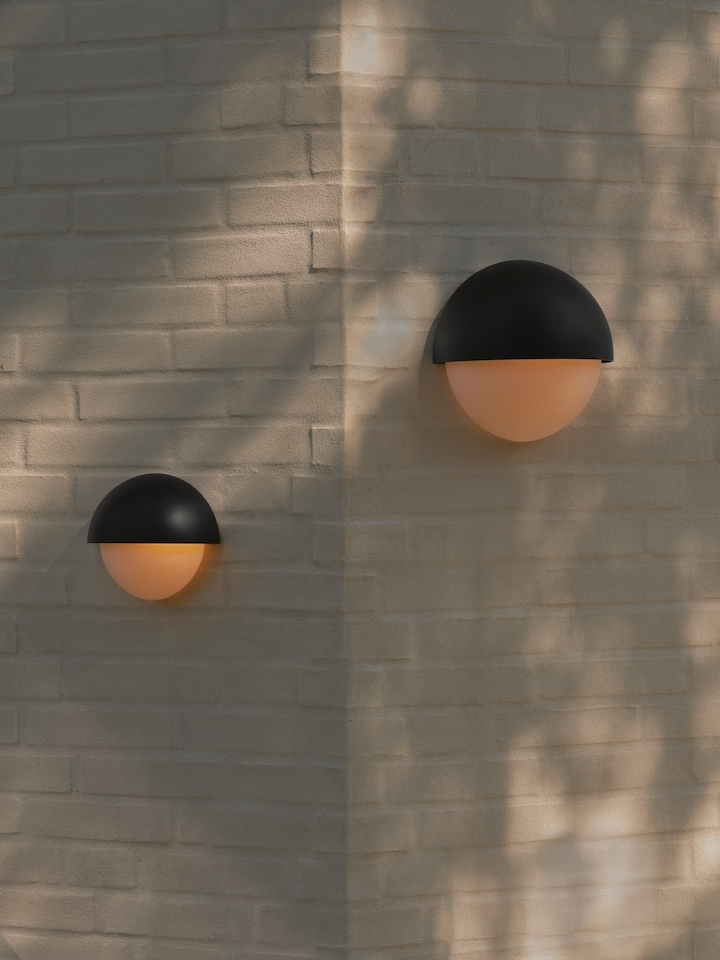 image 1 of Nordlux Scorpius Outdoor Wall Light Black Plastic Solar E14 Sensor Weatherproof - Mains Powered, IP44 | Black | Black
