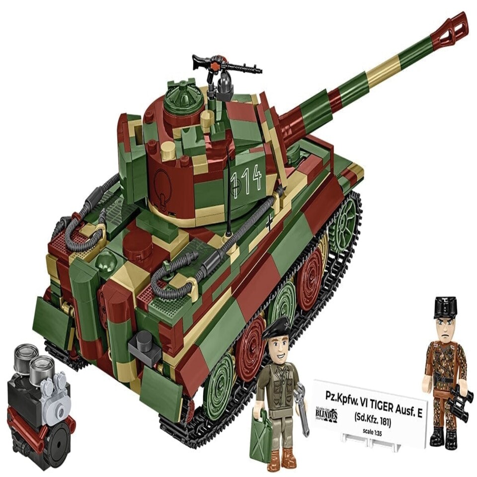 image 1 of PzKpfw VI Tiger Ausf. E brick tank model - COBI 3124 - 862 bricks