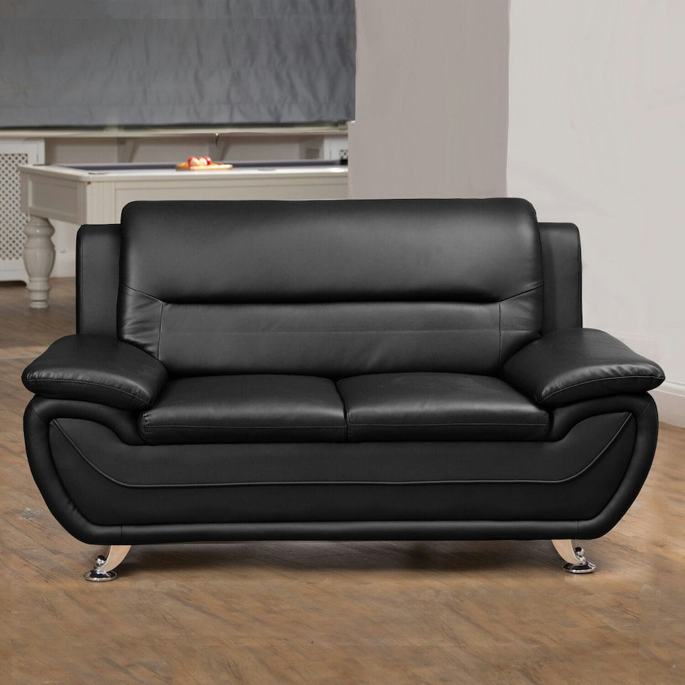 image 1 of Dexter 2 Seat Sofa - Black