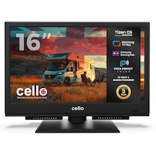 Cello CTrav-16TZ 16" Smart Samsung Plus 12-Volt Traveller TV with Pitch Perfect Sound