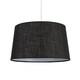 image 4 of ValueLights Doretta Black Ceiling Pendant Shade & Bulb