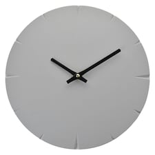 Interval Cement Look Wall Clock - 30cm Grey | Cement