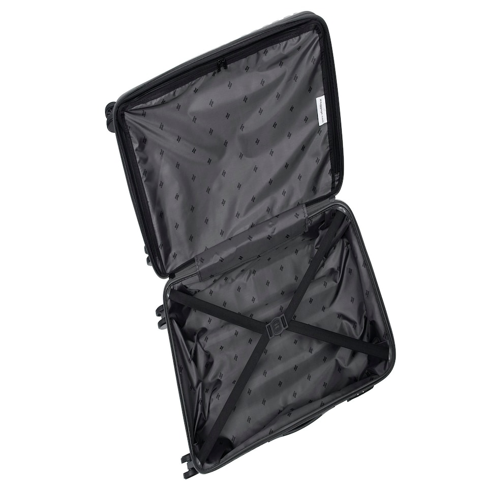 image 1 of IT Luggage Jumbo Charcoal Medium Suitcase with TSA Lock Grey | Medium