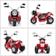 image 8 of HOMCOM Kids 6V Electric Motorcycle Ride-On Toy Battery 18 - 36 Months Red