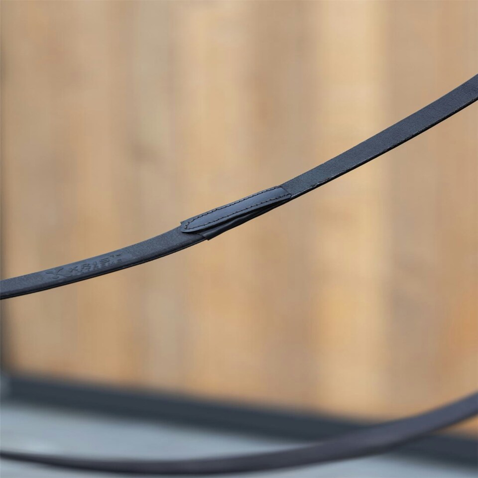image 1 of LeMieux Kris Extreme Rubber Reins Black | Pony