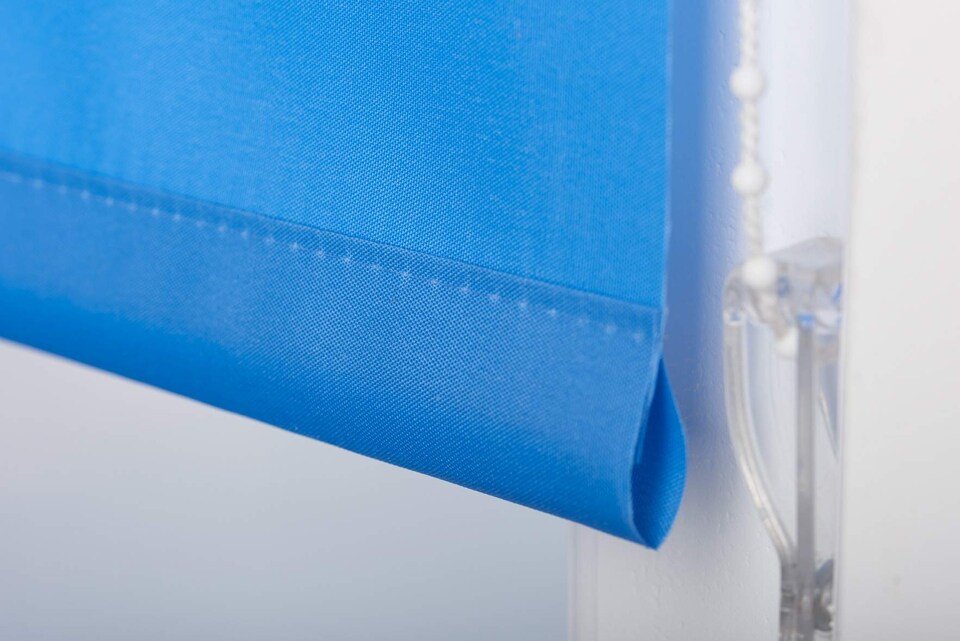 image 1 of FURNISHED Daylight Roller Blinds with Large Eyelets Made to Measure | Blue | Blue
